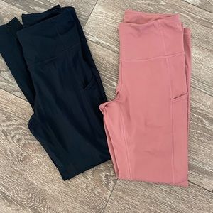 CRZ yoga full length pocket legging bundle S